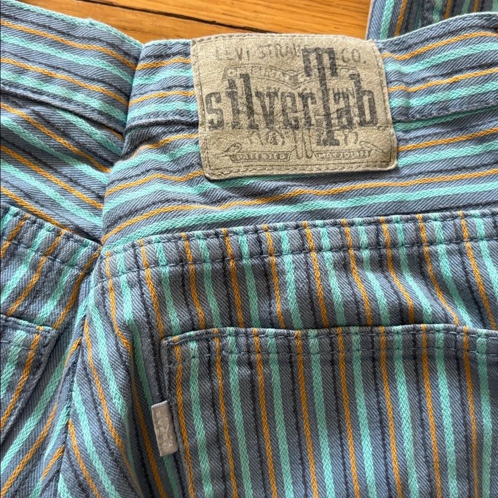 Vintage Levi’s silvertab 90s blue striped jeans - Picture 6 of 6